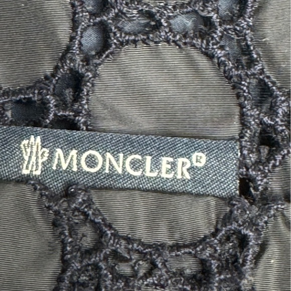 Moncler Navy Eyelet Embroidery Windbreaker - Size Small - Picture 5 of 8